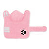 Pink Embroidered Paw X-Small Pet Robe Image 2