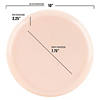 Pink Flat Round Disposable Plastic Dinnerware Value Set (120 Dinner Plates + 120 Salad Plates) Image 2