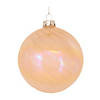 Pink Irredescent Ornament (Set Of 6) 4"D Glass Image 3