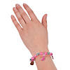 Pink Ribbon Charm Bracelets - 12 Pc. Image 1