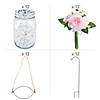 Pink Rose & Hydrangea Floral Bouquet Outdoor Aisle Decorating Kit - Makes 12 Image 1