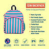 Pink Stripes 12 Inch Backpack Image 1
