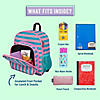 Pink Stripes 12 Inch Backpack Image 2