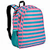 Pink Stripes 15 Inch Backpack Image 1