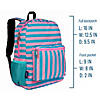 Pink Stripes 16 Inch Backpack Image 3
