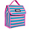 Pink Stripes Lunch Bag Image 1