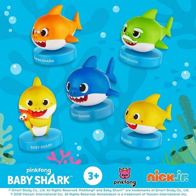 Pinkfong Baby Shark Stampers 5pk Grandparent Family Set Party Cake Toppers PMI International Image 3