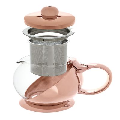 Pinky Up Shelby Glass and Rose Gold Wrapped Teapot by Pinky Up Image 2