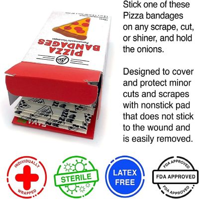 Pizza Bandages  Set of 18 Individually Wrapped Self Adhesive Bandages Image 2