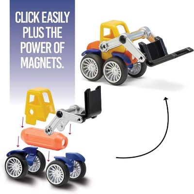 Play Brainy Magnetic Toy Cars 90 Pc. Set for Boys and Girls - Brilliant Educational Toys for Toddlers and Preschoolers - Montessori Toy Image 1