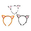 Plush Kitty Ear Headbands - 12 Pc. Image 1