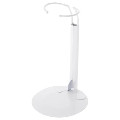 Plymor White Adjustable Doll Stand, fits 10 - 14 inch Dolls or Action Figures Image 1