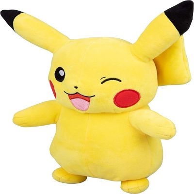 Pok&#233;mon Pikachu Plush Stuffed Animal - Winking - Large 12" Image 1