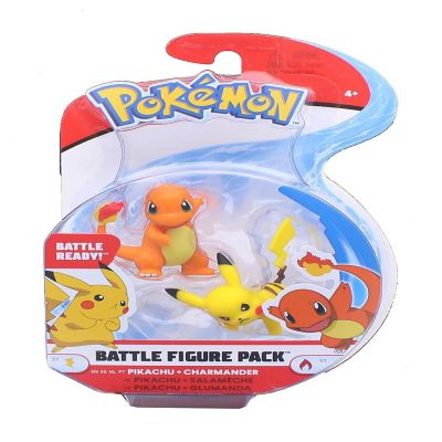 Pokemon 2 Inch Battle Figure Pack  Pikachu vs. Charmander Image 1