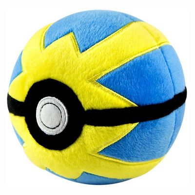 Pokemon 5 Inch Plush Poke Ball  Blue Quick Ball Image 1