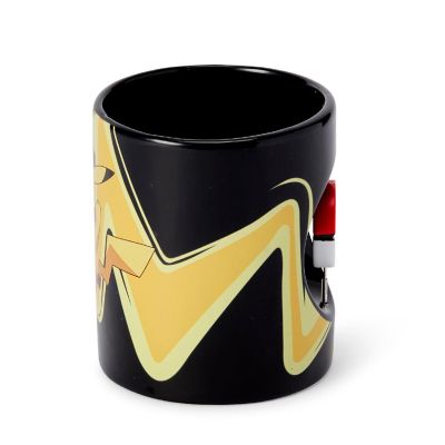 Pokemon Pikachu & Pokeball Spinner Ceramic Mug - 16.9-Ounces Black Image 2