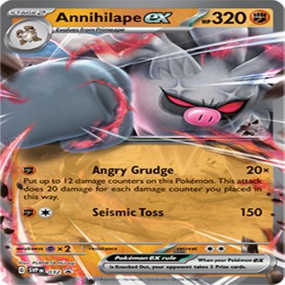 Pokemon TCG Annihilape EX Box 4 Booster Packs Promo Trading Card Game Image 1