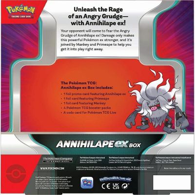 Pokemon TCG Annihilape EX Box 4 Booster Packs Promo Trading Card Game Image 2