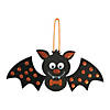 Polka Dot Halloween Bat Ornament Craft Kit - Makes 12 Image 1