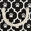 Polyester Pet Bin Lattice Paw Black Round Large Image 3
