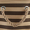 Polyester Pet Bin Stripe With Paw Patch Brown Rectangle Large 17.5X12X15 Image 4