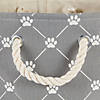 Polyester Pet Bin Trellis Paw Gray Rectangle Large 17.5X12X15 Image 2
