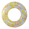 Pool Central Inflatable Yellow and Orange Mosaic Swimming Pool Ring Float 47-Inch Image 1