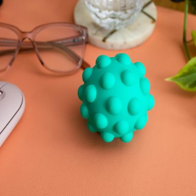 Pop Fidget Toy Pressure Relief Silicone Bubble Popping Game Ball  Teal Image 2