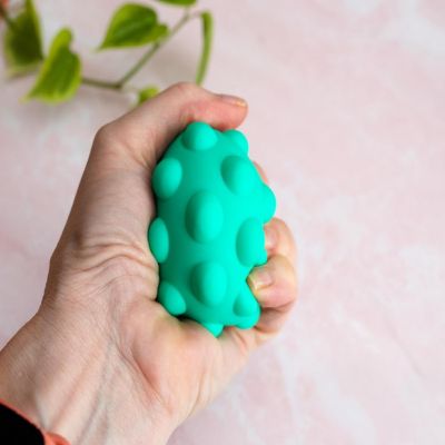 Pop Fidget Toy Pressure Relief Silicone Bubble Popping Game Ball  Teal Image 3