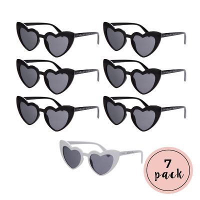 Pop Fizz Designs Bachelorette Party Retro Heart Sunglasses Image 1