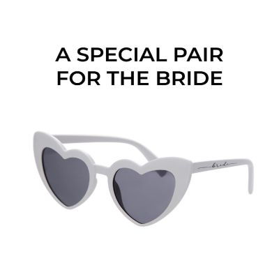 Pop Fizz Designs Bachelorette Party Retro Heart Sunglasses Image 3