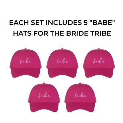 Pop Fizz Designs Bride Tribe Babe Bridesmaid Baseball Hats Image 2