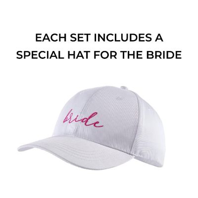 Pop Fizz Designs Bride Tribe Babe Bridesmaid Baseball Hats Image 1