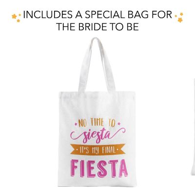 Pop Fizz Designs Bridesmaid Final Fiesta Canvas Bags Image 1