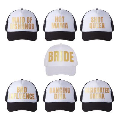 Pop Fizz Designs Bridesmaid Trucker Hats w/ Funny Phrases Image 1