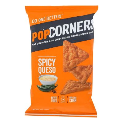 Popcorners - Chips Spicy Queso - Case of 12 - 7 OZ Image 1