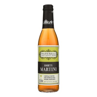 Powell & Mahoney Classic Cocktail - Dirty Martini - Case of 6 - 12.68 oz. Image 1