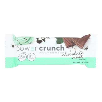 Power Crunch Protein Bars - Chocolate Mint Original - 40 grm - Case of 12 Image 1