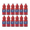 Prang&#174; Washable Ready-to-Use Tempera Paint, 16 oz, Red, Pack of 12 Image 1