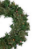 Pre-Lit Oregon Cashmere Pine Artificial Christmas Wreath  24-Inch  Multi Lights Image 3