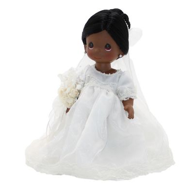 Precious Moments Doll, Enchanted Dreams Bride, Black Hair, 12 inch Doll Image 1