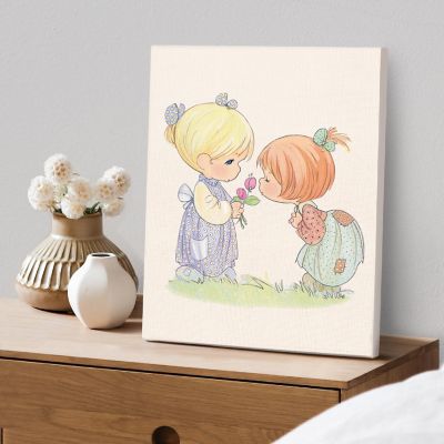 Precious Moments Stop and Smell the Roses Canvas Wall Art - 24" X 36" Image 2