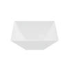 Premium 3 qt. White Square Plastic Serving Bowls (24 Bowls) Image 1