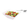 Premium 3 qt. White Square Plastic Serving Bowls (24 Bowls) Image 3