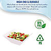Premium 3 qt. White Square Plastic Serving Bowls (24 Bowls) Image 4