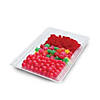Premium 9" x 13" Clear Rectangular with Groove Rim Plastic Serving Trays (24 Trays) Image 1