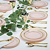 Premium Blush Dinner & Dessert Plates for 25 Image 1