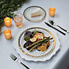 Premium Plastic Dessert Plates with Ornate Gold Trim - 25 Ct. Image 1