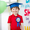 Preschool Graduation Mortarboard Hat & Jumbo Button Set for 12 Image 1