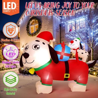 Presence - 5FT Inflatable Christmas Doggie Family of Two Image 3